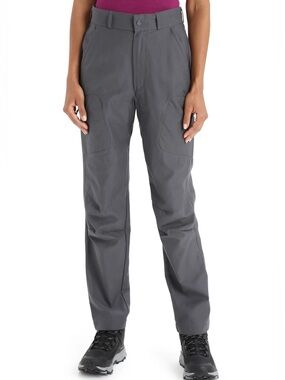 Icebreaker Women's Merino Hike Pants, Monsoon Gray, Size 26